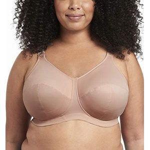 GODDESS Women's Plus-Size Celeste Soft Cup Full Coverage Wireless Comfort Bra -Fawn, 42H