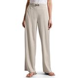 Street One Dames Glinsterende broek Wide Legs in Beige, in size: 34