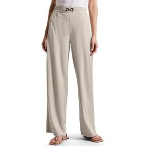 Street One Dames Glinsterende broek Wide Legs in Beige, in size: 32