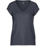 PIECES - PCBillo - T-shirt - Navy - Gestreept - Glitterend
