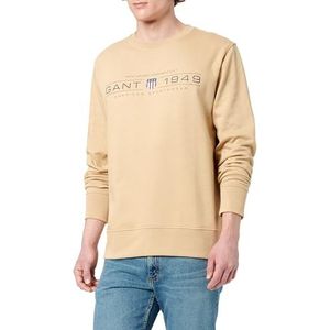 GRAPHIC C-NECK Sweat, Oak Beige, S