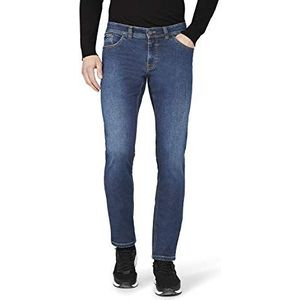 Atelier GARDEUR Sandro linkshandige Twill Slim Jeans voor heren, Blauw (Donkerblauw 168), 44W / 32L