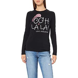 Love Moschino Womens T-shirt, zwart, 46