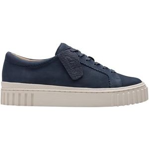 Clarks Mayhill Walk Sneaker voor dames, marine Nubuck, 38 EU