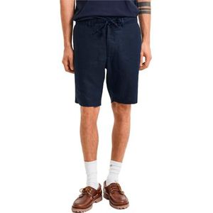 GANT Heren Relaxed Linen Ds Shorts, evening blue, S