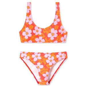 Schiesser Meisjesbustier, bikiniset, badpak, sneldrogend, Rood 180943, 140 cm