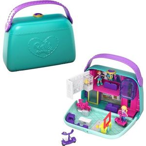 Polly Pocket Pocket World Mini Mall Escape Compact met Verrassing, Micropoppen & Accessoires