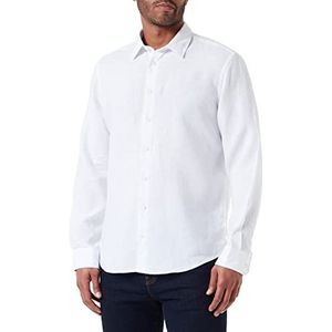 Seidensticker Men's Regular Fit shirt met lange mouwen, wit, 40, wit, 40