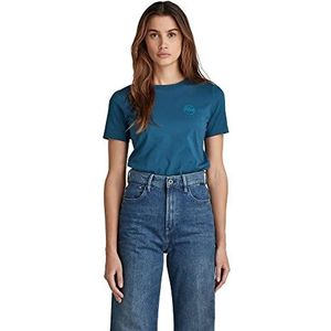 G-STAR RAW Mysid Long Slim Top voor dames, blauw (Nitro D21618-336-1861), S