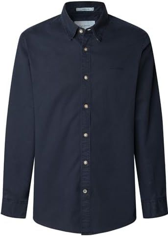 Pepe Jeans Heren Charly Shirt, Blauw (Dulwich Blue), L, Blauw (Dulwich Blue), L