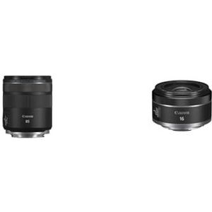 Canon RF 85mm F2 MACRO IS STM RF 85mm F/2.0 macro IS STM,Zwart & Canon RF 16mm F2.8 STM