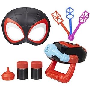 Marvel Spidey and His Amazing Friends Water-Webs Miles 'Spin' Morales Bubble Slinger, rollenspelset