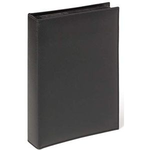 walther design fotoalbum zwart 200 foto's 13 x 18 cm Memo slip-in boek imitatieleer met stiksels rondom, Deluxe ME-287-B