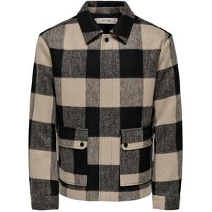 Onsconnor - Jas - Gespreide Kraag - Lange Mouwen - Drukknoopsluiting - Polyester Voering