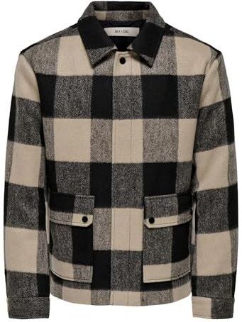 Onsconnor - Jas - Gespreide Kraag - Lange Mouwen - Drukknoopsluiting - Polyester Voering