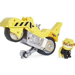 PAW Patrol Moto Pups - Rubble - Terugtrekmotor - Wheelie-functie - Speelgoedvoertuig