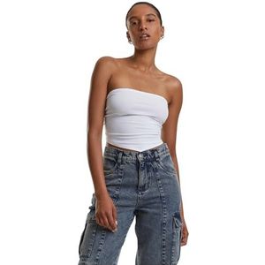 Urban Classics Dames Top Dames Geknoopte Bandeau Top Wit XS, wit, XS
