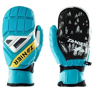 Zanier Unisex – volwassenen 21028-4550-10 handschoenen, turquoise, geel, 10