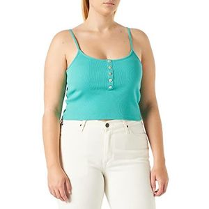 ONLY Dames Onlnessa S/L Short Button JRS Top, marinegroen, M