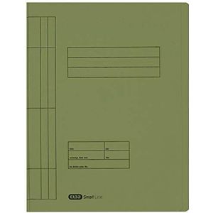 ELBA 100090781 snelhechtmappen pak van 100 stuks 250 g/m² Manila-karton voor ca. 200 DIN A4-vellen groen