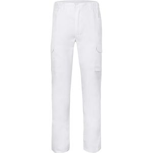 VELILLA 103025 broek met meerdere zakken, wit, maat 34, Wit, 32 NL