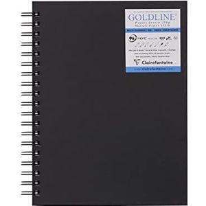 Clairefontaine 960082C - Carnet RI Goldline 17,8 x 25,4 cm 40 F 250 g