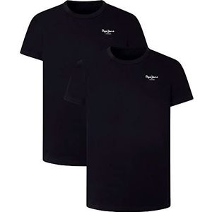 Pepe Jeans Herenondergoed (verpakking van 2), Zwart (zwart), M