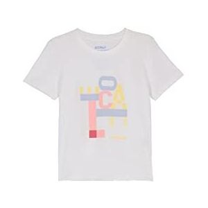 ECOALF, Bilimalf T-shirt voor meisjes, katoen, gerecycled weefsel, katoenen T-shirt, korte mouwen, basic T-shirt, Wit, 8 Jaren