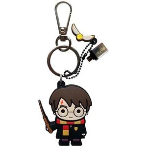 WONDEE Harry Potter Gadget 2-in-1 leuke USB-stick + USB C 32 GB + Harry Potter sleutelhanger, Disney Harry Potter gadget origineel, cadeau-idee voor volwassenen en kinderen