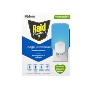 Raid Essentials Anti-muggenval – voor muggen, vliegen, fruitvliegen en motten – zonder insecticiden – 1 val + 1 navulverpakking
