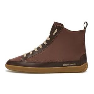 CANDICE COOPER - Hoge Sneakers - Bruin - Leer en Suède