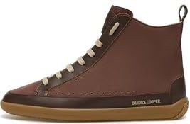 CANDICE COOPER - Hoge Sneakers - Bruin - Leer en Suède