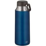 alfi Theefles City Bottle blauw 900 ml, roestvrijstalen drinkfles lekvrij, ook bij koolzuur, 5547.259.090 thermosfles 12 uur warm, 24 uur koud, thermosfles BPA-vrij