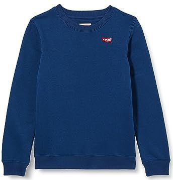 Levi's - Mini Logo Crewneck Sweatshirt - Zwart - Biologisch Fleece