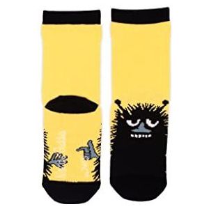 Stinky pranking Kids Moomin sokken, geel/zwart, EU24-26, Geel, Zwart