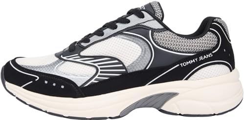 Tommy Jeans Heren Archief '25 EM0EM01665 Low Top, Zwart (Zwart/Calico), 6.5 UK, Zwart Zwart Calico, 40 EU