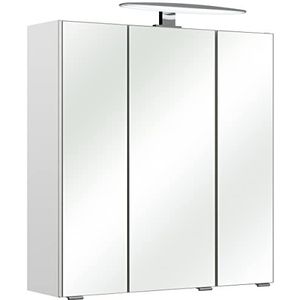 Pelipal Quickset 953 spiegelkast 01-I, houtmateriaal, wit glanzend, 70x65x20 cm