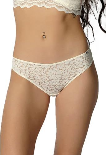 Skiny - Wonderfulace - Slip - Ivory - 87% Polyamide, 13% Elastaan