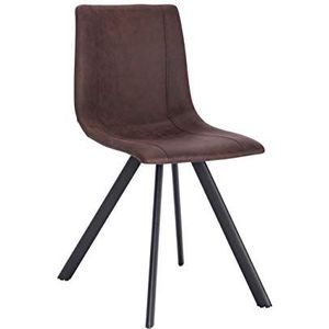 La Silla Española Cervera stoel, stoffen, chocoladebruin, 42 cm (B) x 52 cm (D) x 81,5 cm (H)