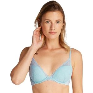 CALVIN KLEIN LICHT VOERDE PLUNGE voor dames, blauw, 32C, Blauwe Stratosfeer, 40 EU