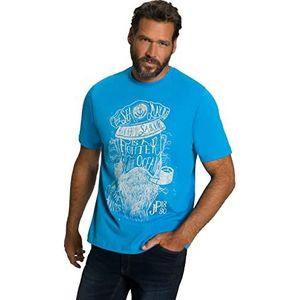 JP 1880 Heren T Dopplepack Krebs Shirt, licht azuurblauw, 6XL