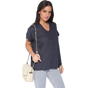 Bonateks Dames Bfttdn-100204-XL Tunic Shirt, Marine, XL, marineblauw, XL