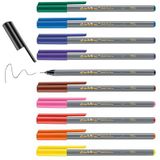 edding 55 fineliner - set met 10 heldere kleuren - punt 0,3 mm - kleurstift om te schrijven, kleuren, accentueren, illustreren - voor kinderen en volwassenen, school, thuiswerkplek, kantoor