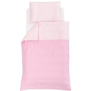Träumeland TT17303 beddengoed dromenhaasjes roze, 80 x 80 cm, meerkleurig