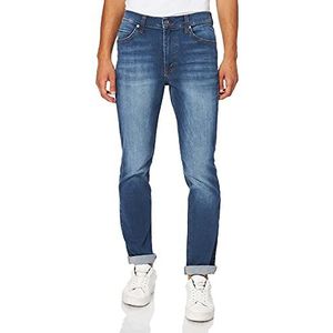 MUSTANG Heren Tramper Tapered Fit Jeans, blauw (Medium Bleach 5000-313), 38W / 34L