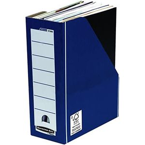 Fellowes 0722904 tijdschriftenhouder Banker Box Premium, automatisch, blauw (10 stuks)