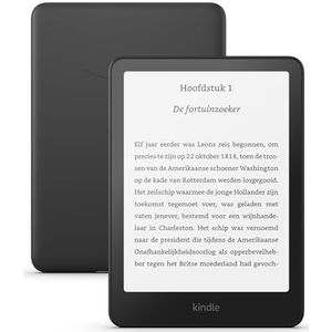 Amazon Kindle Paperwhite (16 GB) – Onze snelste Kindle ooit, met een nieuw 7 -inch ontspiegeld scherm en een batterijduur van meerdere weken – Zwart