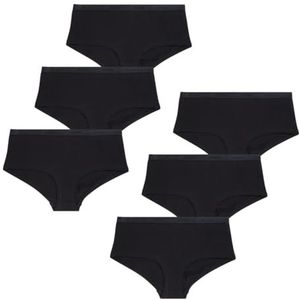 Athena Set van 6 boxershorts, zwart/zwart, 34-36