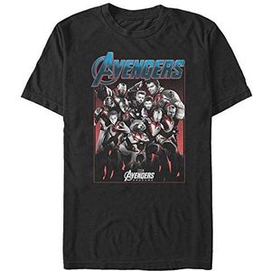 Marvel Avengers: Endgame - Engame Group Shot Unisex Crew neck T-Shirt Black M