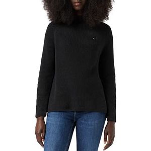 Tommy Hilfiger Hayana Mock-nk sweater voor dames, Zwart, XXS